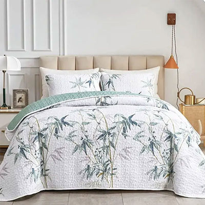 Erleben Sie ultimativen Komfort mit diesem 3 Stück individuell anpassbaren Luxus-Druck-Quilt-Set.