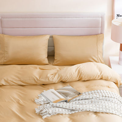 Custom 60S 300TC Solid Color Bambusfaser Bettwäsche Set mit Quilt-Abdeckung und Kissenhüllen