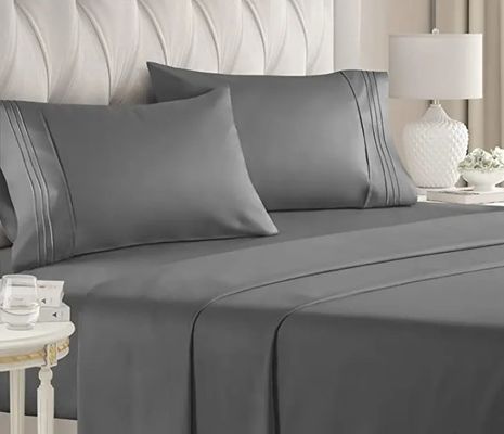 Broderierte Kissenhülle in fester Farbe Luxus-Bettwäsche-Sets für bereit zum Versand König Königin Bett