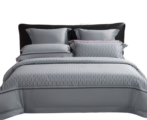 Chic Solid Muster 100% Baumwolle 60S 300TC Jacquard Flach Bettlaken für 2,2m 7 Fuß Bett