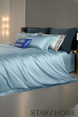 100% Baumwolle Satin-Bettwäsche Set europäischer Stil 200S Doppelsträngige lange Stapel