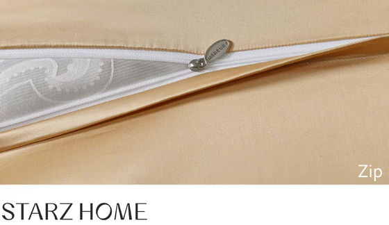 100% Baumwolle Satin-Bettwäsche Set europäischer Stil 200S Doppelsträngige lange Stapel