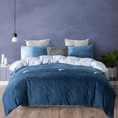 Constellation Printed Duvet Cover Kissenbedeckung Bettwäsche Set mit reaktiven Druckfarben