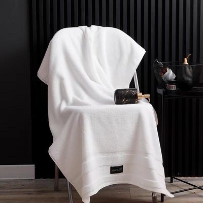 Custom Logo Luxus Baumwollbadetücher-Set Super-Absorbierend und Weich für Hotelbad