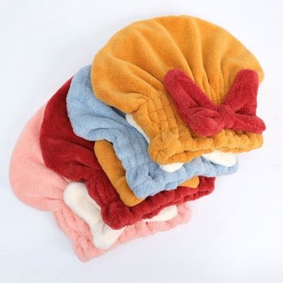 Zuhause Haare Turban Doppelschicht Mikrofaser Haare Wrap Handtuch verschiedene Farben zur Auswahl