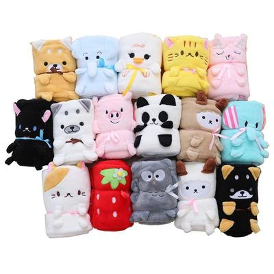 Weicher 220g Baby aufgerollte Decke lustige Tier Cartoon Fleece Plush Decke für Bettwäsche