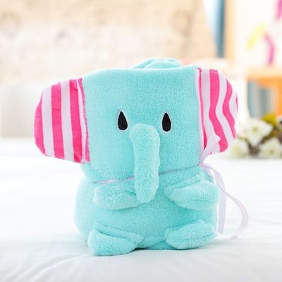 Weicher 220g Baby aufgerollte Decke lustige Tier Cartoon Fleece Plush Decke für Bettwäsche
