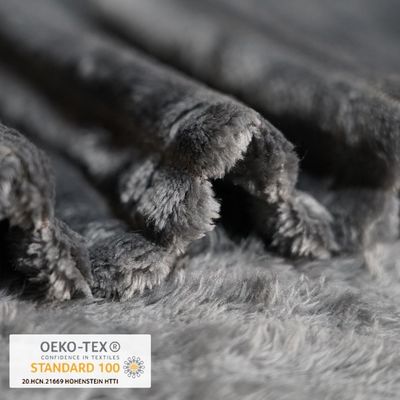 Elegantes, superweich gefärbtes Polarfleece, moderne, festfarbige Decke für Bettwäsche