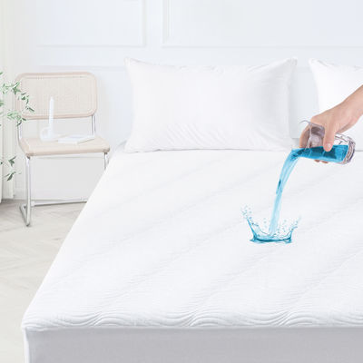 100% Polyester Stoff Weiß Dropshipping Wasserdicht 3D Luftschicht Bettwanzen Matratze