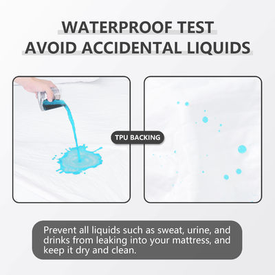 100% Polyester Stoff Weiß Dropshipping Wasserdicht 3D Luftschicht Bettwanzen Matratze