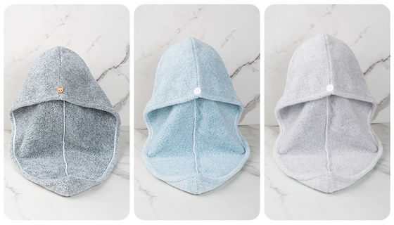 Home Custom Logo Mikrofiber Haartrocknung Handtuch Wrap Turban für schnelles Trocknen