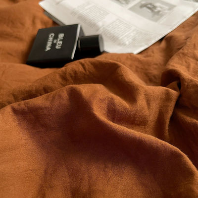 Hochzeitsbettwäsche Art Hochzeitsbettwäsche Vierteils-Kit Feste Farbe Wasch-Baumwoll-Abdeckung 4 Stück