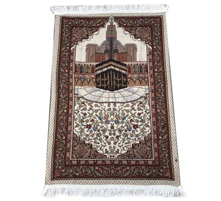 Handgefertigte Stricktechnik 100% Baumwolldecke Tragbare geflochtene Muster für die muslimische Anbetung