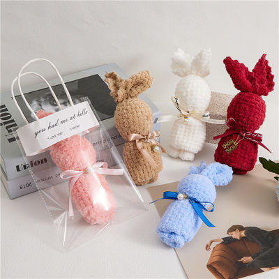 Viereckiger Teddybär Pluss Spielzeug gefülltes Handtuch Set für Kinderspielzeug Weihnachtsgeschenk