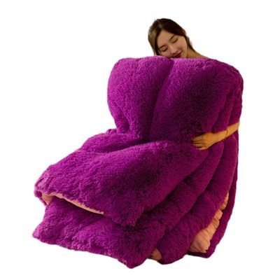 All-Season Verdickte Winterdecke mit Langhaar Mink Samt und 100% Polyester Wärme