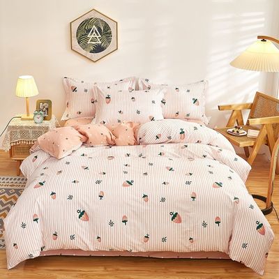 Mehrfarbige 100% Baumwolle Doppelbett Set King Size Decke für Heim Hotel