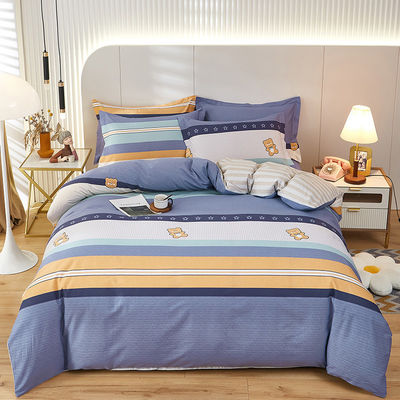 Mehrfarbige 100% Baumwolle Doppelbett Set King Size Decke für Heim Hotel