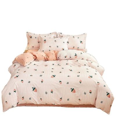 Mehrfarbige 100% Baumwolle Doppelbett Set King Size Decke für Heim Hotel
