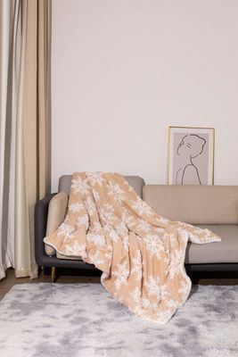 Doppelschicht dick gedruckte Decke Weihnachtsstil Korallenfleece Werfen Sherpa Plush Decke