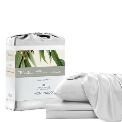 Lyocell 300T-Blatt-Set aus reiner gefärbter Baumwolle