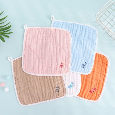 Nachhaltige 100% Baumwolle Muslin Quadrate für Unisex Baby Wiederverwendbar Muslin Gesichtsbekleidung