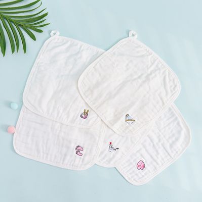 Nachhaltige 100% Baumwolle Muslin Quadrate für Unisex Baby Wiederverwendbar Muslin Gesichtsbekleidung