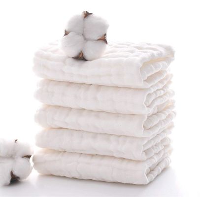 Nachhaltige 100% Baumwolle Muslin Quadrate für Unisex Baby Wiederverwendbar Muslin Gesichtsbekleidung