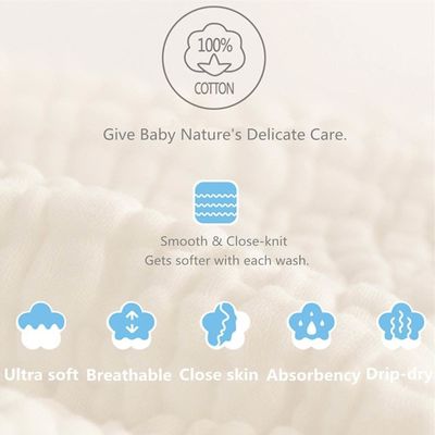 Baby-Registrierung Muss-Haves Quadrat Baby Waschtuch Set Weich und sanft 12 x 12 Zoll