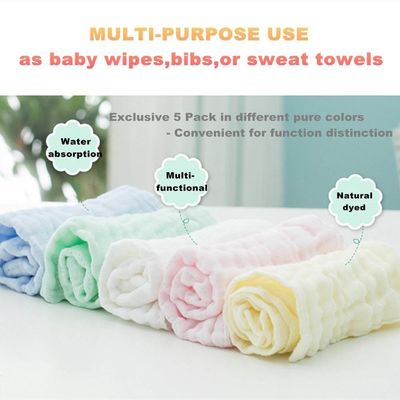 Baby-Registrierung Muss-Haves Quadrat Baby Waschtuch Set Weich und sanft 12 x 12 Zoll