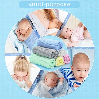 Baby-Registrierung Muss-Haves Quadrat Baby Waschtuch Set Weich und sanft 12 x 12 Zoll