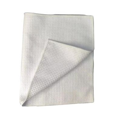 Weißes Waffelgewebe Teetücher Sublimation Leeres Küchentücher für den individuellen Druck