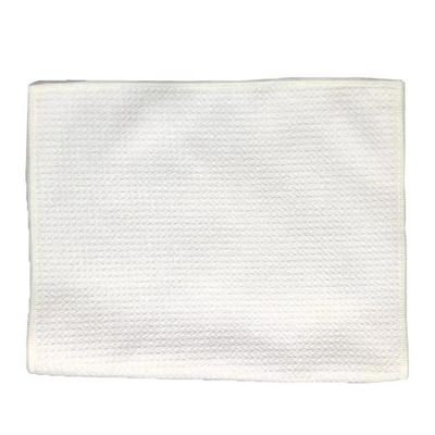 Weißes Waffelgewebe Teetücher Sublimation Leeres Küchentücher für den individuellen Druck