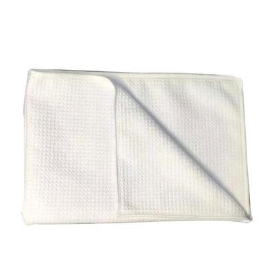 Weißes Waffelgewebe Teetücher Sublimation Leeres Küchentücher für den individuellen Druck