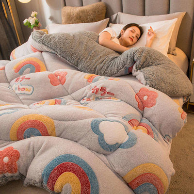 Hotelbett Queen-Size Mikrofaser-Dekette mit individuellem Design und gedrucktem Muster
