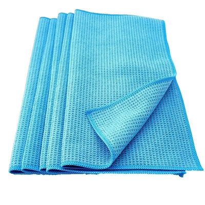 Polyester-Mikrofiber-Autopflegeprodukt 380 GSM Waffel Gewebe Trocknungshandtücher zum Detaillieren