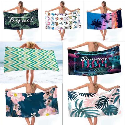 100% Polyester Sandfreies Strandhandtuch mit individuell gestaltetem Logo