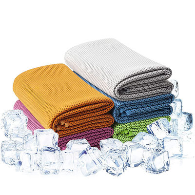 Logo Rot Mikrofiber Sport Fitnessstudio Instant Cooling Handtuch 30*100cm oder benutzerdefinierte Größe Rot Farbe