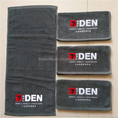 Custom Logo Mikrofiber Weiches Sport Schweißhandtücher für Fitness Fitness Training in Mustern