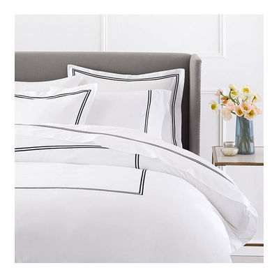 Europäischer und amerikanischer Stil 400TC Luxus-Embroidered Duvet Cover Set für Queen Size Bett