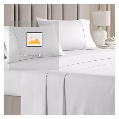 Europäischer und amerikanischer Stil 400TC Luxus-Embroidered Duvet Cover Set für Queen Size Bett