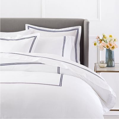 Europäischer und amerikanischer Stil 400TC Luxus-Embroidered Duvet Cover Set für Queen Size Bett