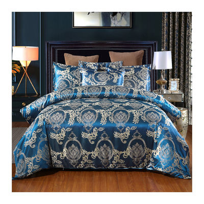 Massivfarbiger Satin-Tücher-Deckel-Set im europäischen Retro-Barock-Stil