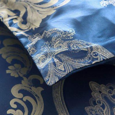 Massivfarbiger Satin-Tücher-Deckel-Set im europäischen Retro-Barock-Stil