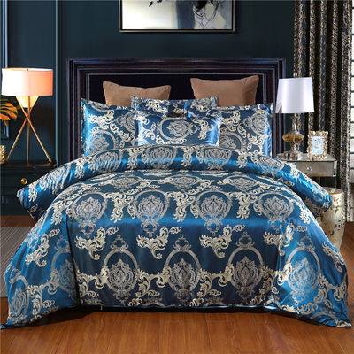 Massivfarbiger Satin-Tücher-Deckel-Set im europäischen Retro-Barock-Stil