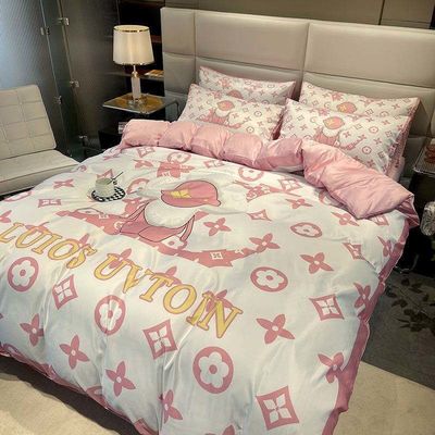 Queen-Size-Bürsten-Baumwoll-Bettwäsche-Set 4 in 1 Die ultimative Wahl für ein modisches Schlafzimmer