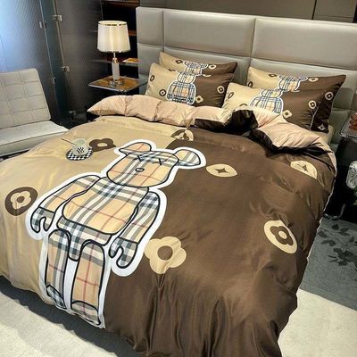 Queen-Size-Bürsten-Baumwoll-Bettwäsche-Set 4 in 1 Die ultimative Wahl für ein modisches Schlafzimmer