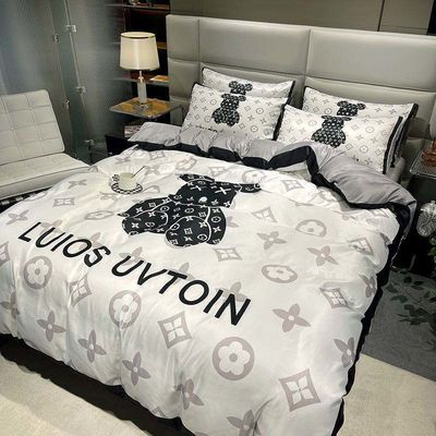 Queen-Size-Bürsten-Baumwoll-Bettwäsche-Set 4 in 1 Die ultimative Wahl für ein modisches Schlafzimmer