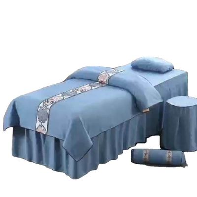 Moderner Massagestil Tischdeckel Luxus Spa Rein Mikrofiber 4 Stück Bettwäsche