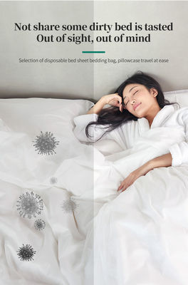 Einweg-Bettwäsche für Reisen 4 Stück Atmungsanwendbar Weichbettwäsche Quilt Cover Kissenhülle