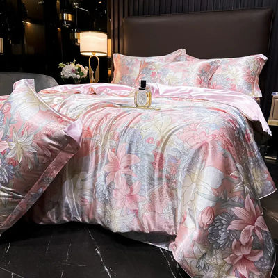 Diagonaldruck Mulberry Silk Fitted Sheet Set für 100% Seiden Bettwäsche auf dem Markt